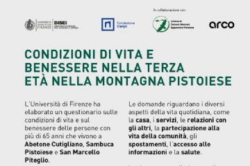 Condizioni di vita e benessere nella terza età nella Montagna Pistoiese. Questionario